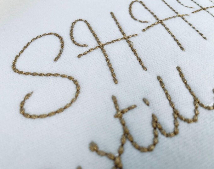 Hand stitch effect Font Willow machine embroidery designs script handwritten Alphabet Monogram kids name Font sizes 0.8 up to 2.3 inch BX