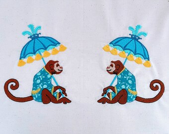 Monogram vintage monkey frame delicate lacy in the hoop fringed tassels awesome  machine embroidery designs 4x4 and 5x7 INSTANT DOWNLOAD