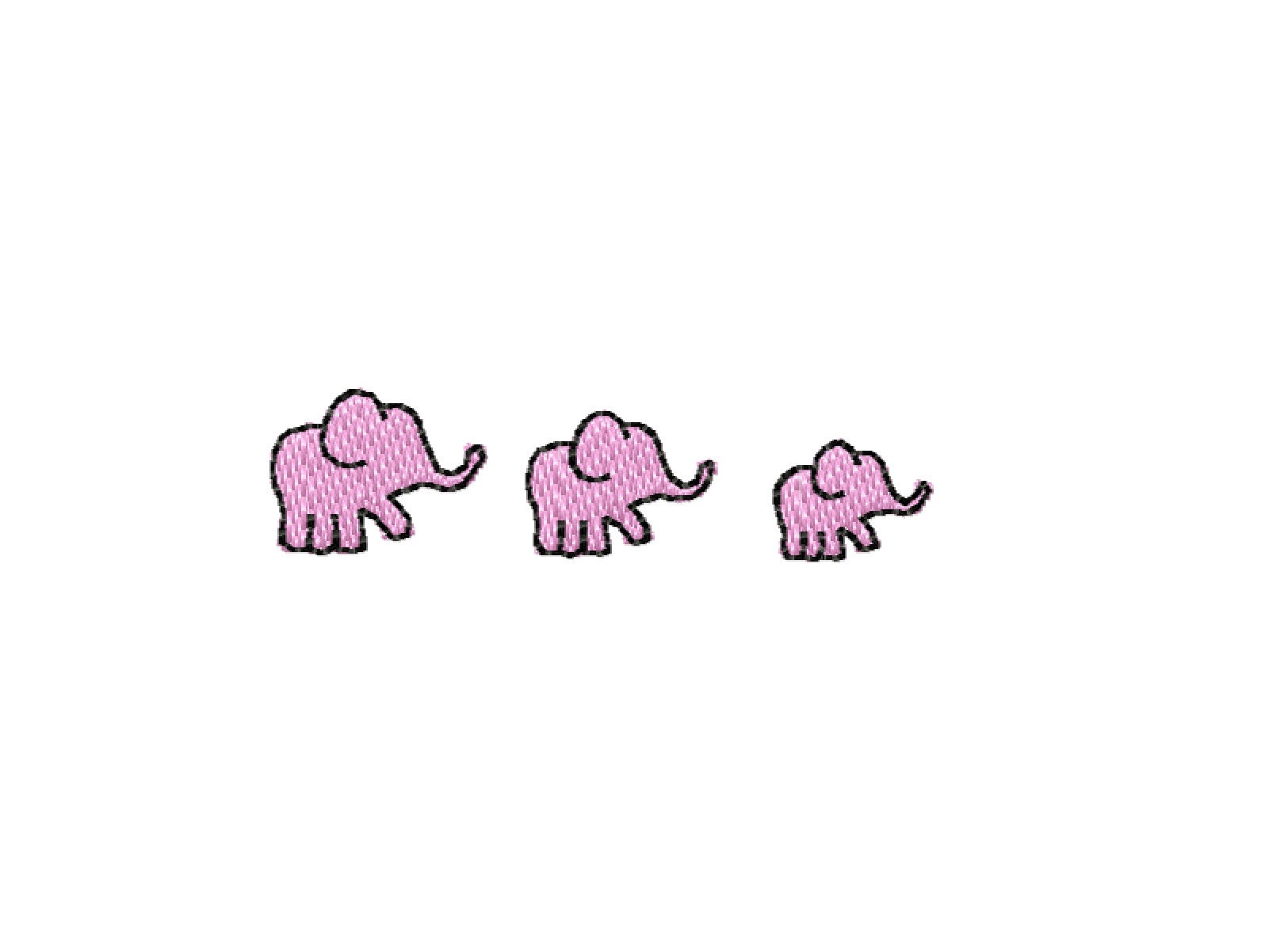 Buy Elephants Elephant Family Size Micro Mini Machine Embroidery Online in India - Etsy Buy Elephants Elephant Family Size Micro Mini Machine Embroidery Online in India - Etsy