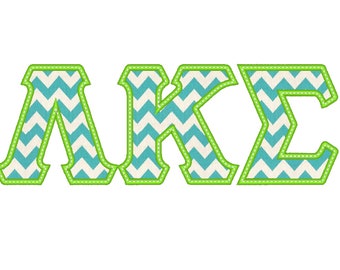 Whole Greek font, alphabet, ABC, letters 1 step applique - 2 colors Greek font sororities, applique Font machine embroidery applique designs