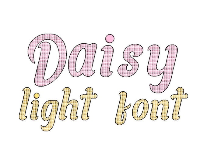 Quick light Font, light bean stitch machine embroidery designs alphabet letters in many sizes, kids baby boy girl name monogram BX included