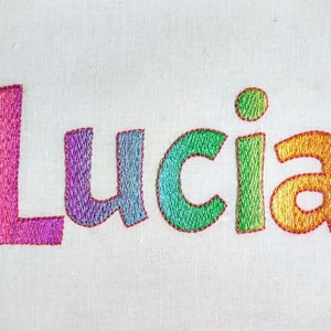 ¡BX incluido! ¡SIN hilo especial! Rainbow Iridescent 2 Color FONT alfabeto máquina diseños de bordado, monograma de bordado de fuente ombre degradado