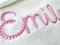 Emily Bold Chain stitch FONT Cookie handwritten script alphabet machine embroidery designs monogram knit sweater effect sizes 2 up to 5.4 in
