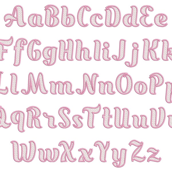 Delicate Lace Font whole alphabet A-Z monogram FSL Freestanding lace girl girly lacy letters machine embroidery designs in assorted sizes