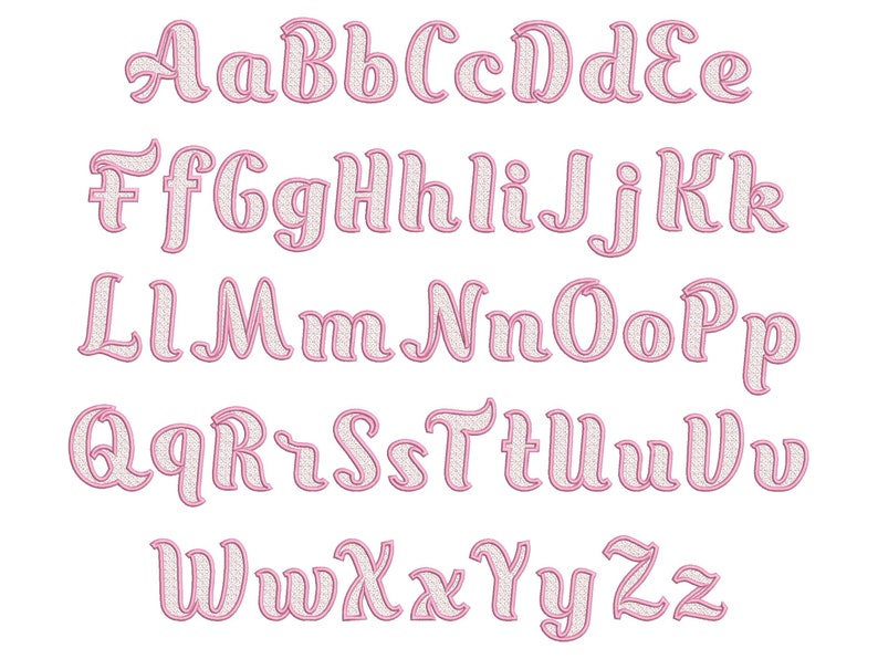 Delicate Lace Font Whole Alphabet A-Z Monogram FSL - Etsy