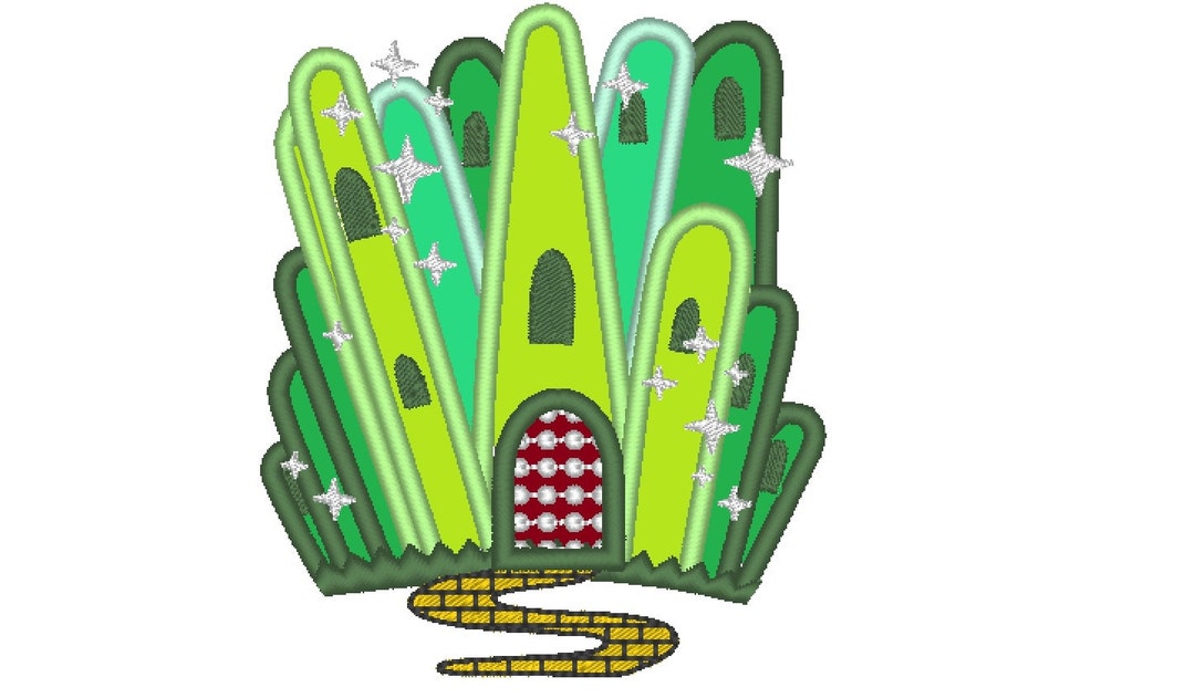 Emerald City - the Wonderful Wizard of Oz - Machine Embroidery Applique ...