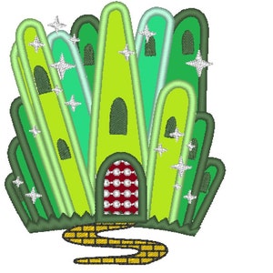 Emerald City - The Wonderful Wizard of Oz  - machine embroidery applique designs - 5x7 and 4x4