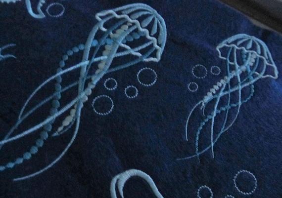 Jellyfish, cute jellyfish, jellyfish embroidery designs for hoop 4x4, 5x7 jellyfish silhouette machine embroidery designs multiple sizes