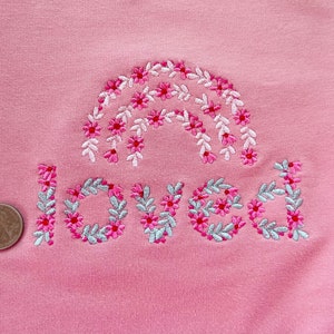 Spring Floral Font Flowered alphabet uppercase lowercase letters numbers machine embroidery designs BX font for kids MINI font from 1.5"