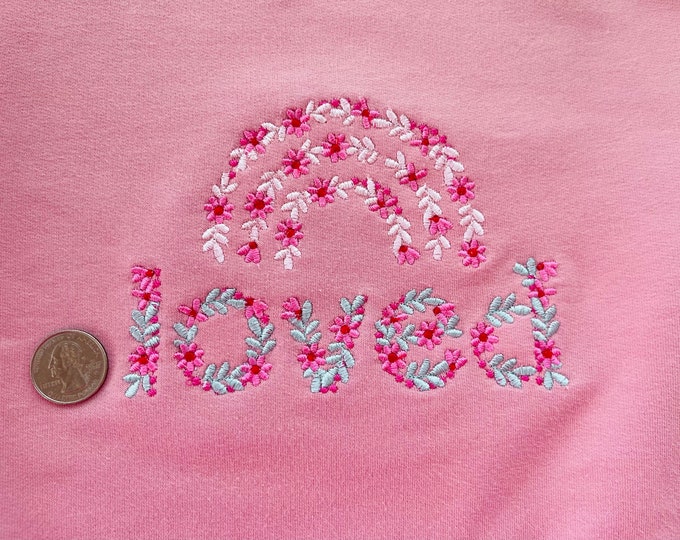 Spring Floral Font Flowered alphabet uppercase lowercase letters numbers machine embroidery designs BX font for kids MINI font from 1.5"