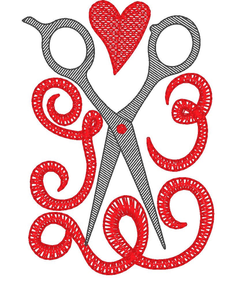 Hairstylist love hairdresser crafter craft tool scissors machine