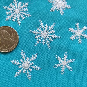 Light 6 Snowflakes Separate Files Machine Embroidery Designs ...