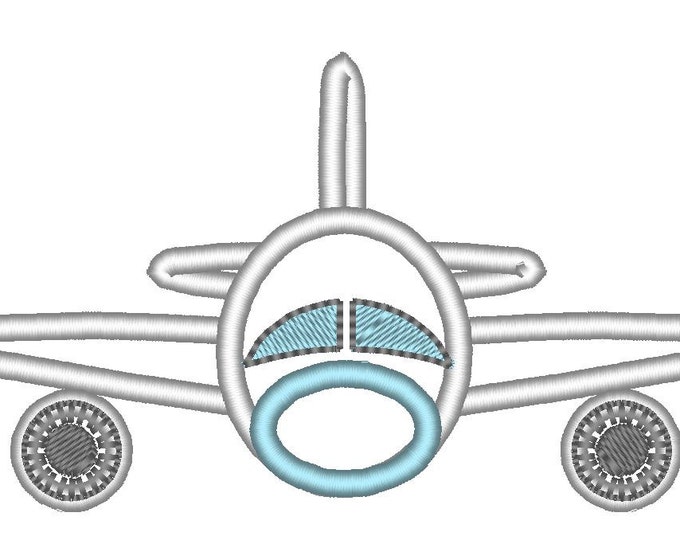 Airplane - machine embroidery applique and fill stitch designs - 4x4, 5x7 and 6x10 INSTANT DOWNLOAD