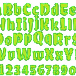 Monograma apliques Diseños de apliques de bordado de máquina de fuentes, monograma, alfabeto - letras y números 2, 3, 4 y 5 pulgadas DESCARGA INSTANTE