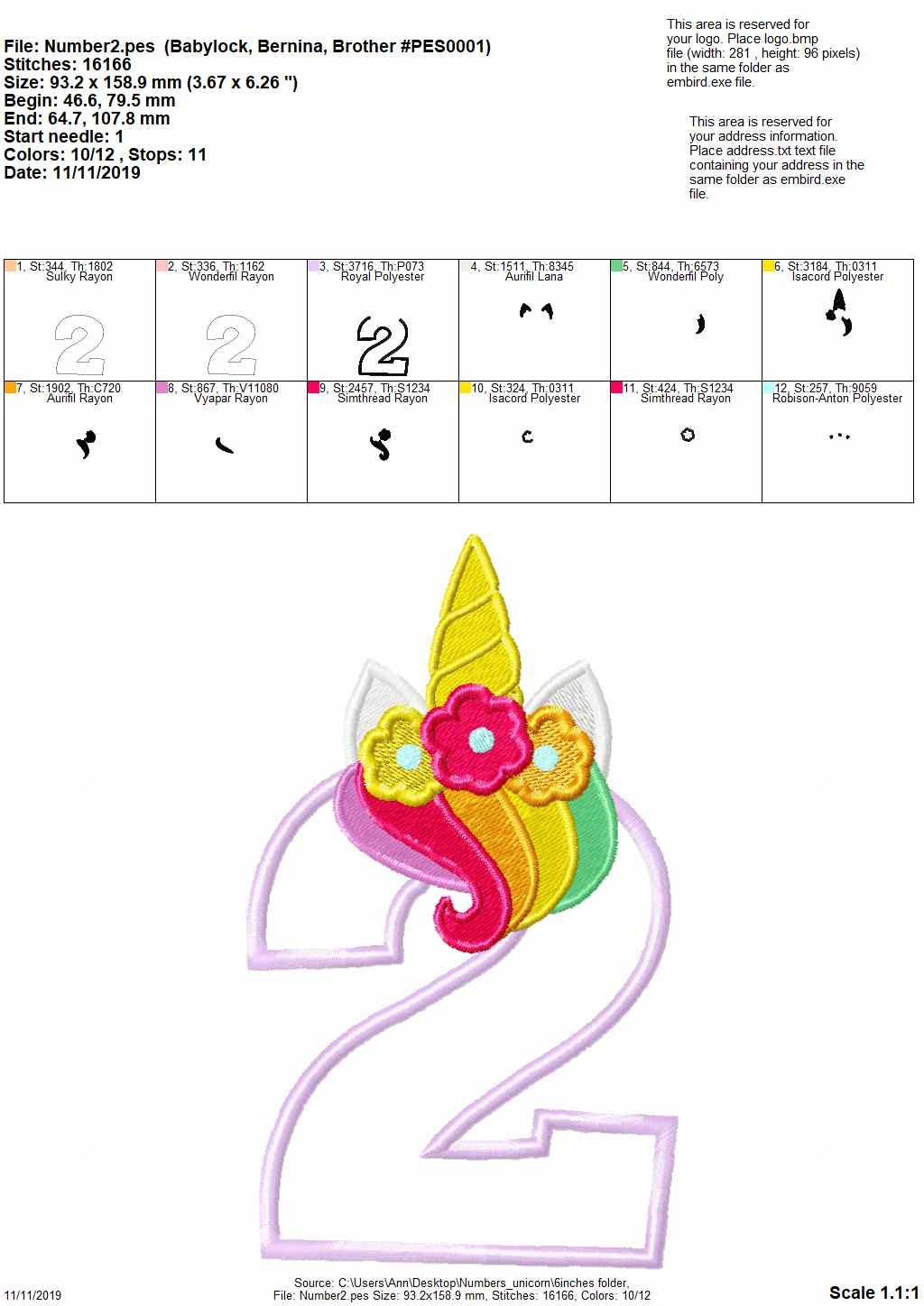 unicorn numbers with flowers crown unicorn birthday numbers applique