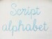 Quick light stitch Chain FONT machine embroidery designs in assorted mini sizes alphabet letters, playful kids link chain name, BX included 