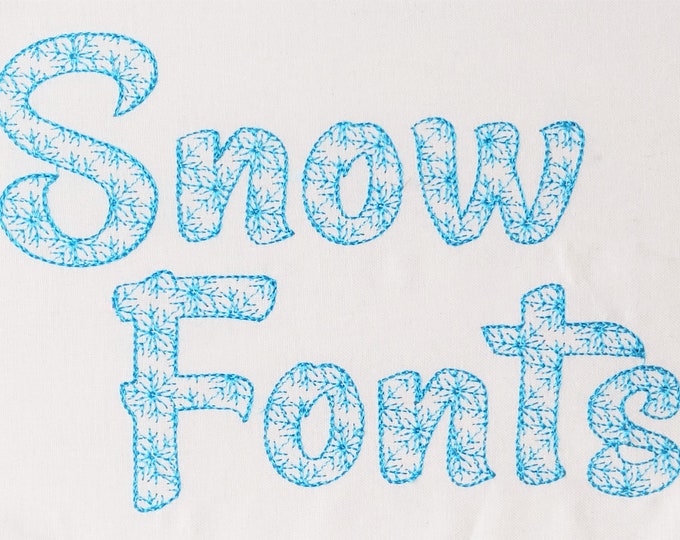 Winter holidays Snow Font light sketch outline machine embroidery designs Christmas Snowflake alphabet letters monogram mini sizes BX incl