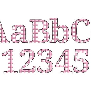 Classy Checkered Plaid Font light sketch outline machine embroidery designs font alphabet kids name monogram letters in assorted sizes, BX
