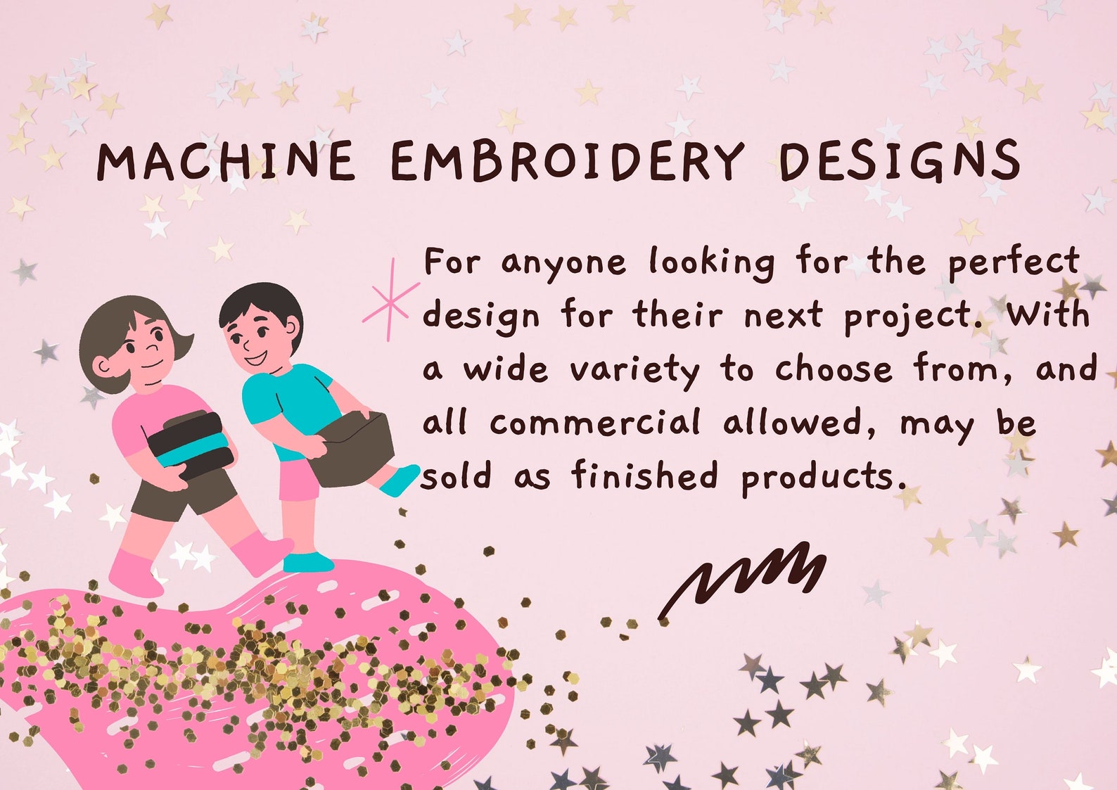 Satin Stitch Script Font Alphabet Playful Kids Baby Monogram Name ...