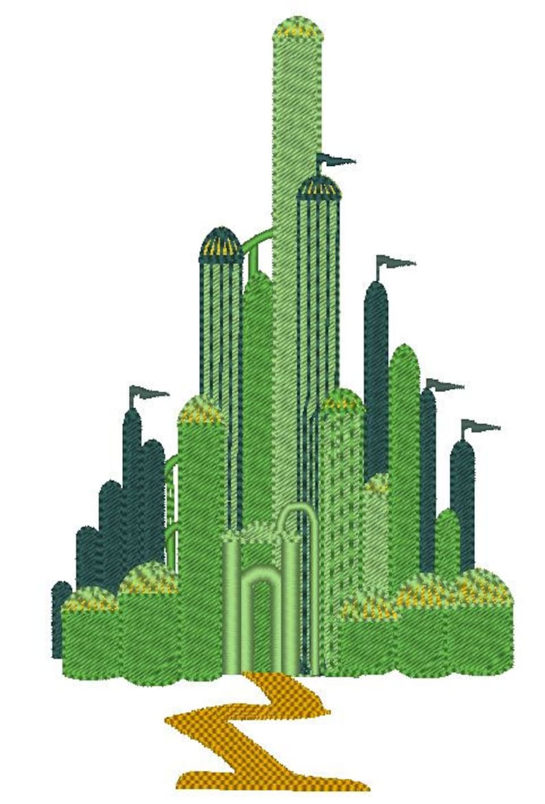 Emerald City the Wonderful Wizard of Oz Machine Embroidery - Etsy