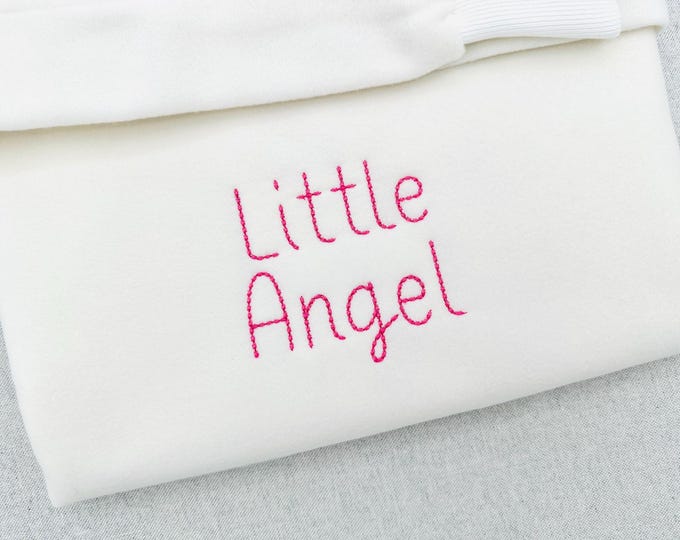 Hand stitch effect FONT Sunspun machine embroidery designs Font Monogram alphabet letters numbers punctuation small sizes 1 up to 2.8 inch