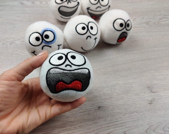 Big Snowball for kids playing snow fight SET of 6 types ITH embroidery In The Hoop Machine Embroidery designs in one hoop only easy project