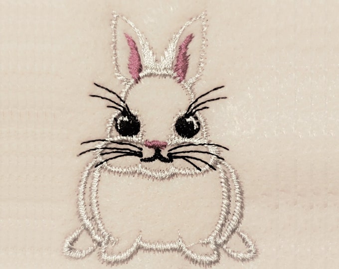 Easter bunny mini, Easter pretty rabbit , outline Machine embroidery designs, floppy ear rabbit boho embroidery INSTANT DOWNLOAD