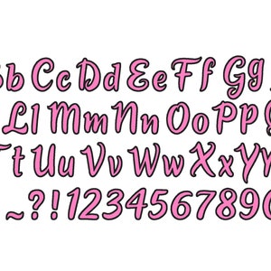 Monogram applique Font machine embroidery applique designs, monogram, alphabet, letters sizes from 1.5 2, 2.5, 3, 4, 4.5 inches BX included!