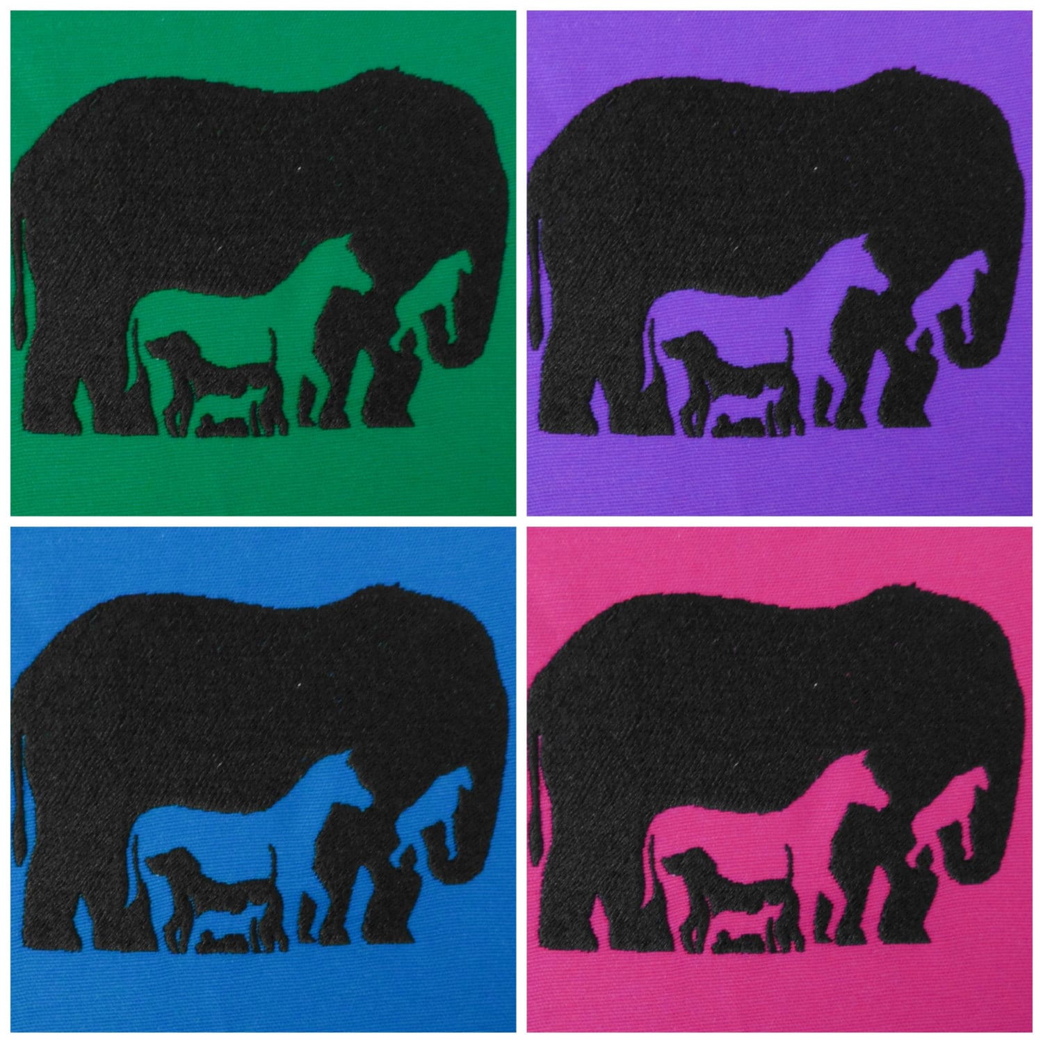 How many animals do you see? machine embroidery designs multiple sizes hoop 4x4, 5x7 elephant monkey horse dog rabbit man INSTANT DOWNLOAD How many animals do you see? machine embroidery designs multiple sizes hoop 4x4, 5x7 elephant monkey horse dog rabbit man INSTANT DOWNLOAD