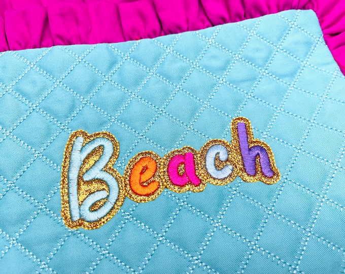 Glitter vinyl hand calligraphy writing satin FONT glitter layer applique machine embroidery font alphabet designs satin & glitter font
