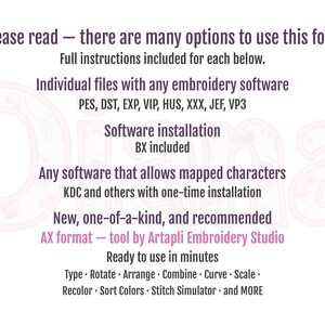 Diana Monogram Font Applique — Please read, usage guide (read)