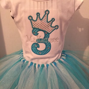 Cute Princess Birthday Crown Numbers INSTANT DOWNLOAD machine embroidery applique design 4, 5 and 6 inches image 5