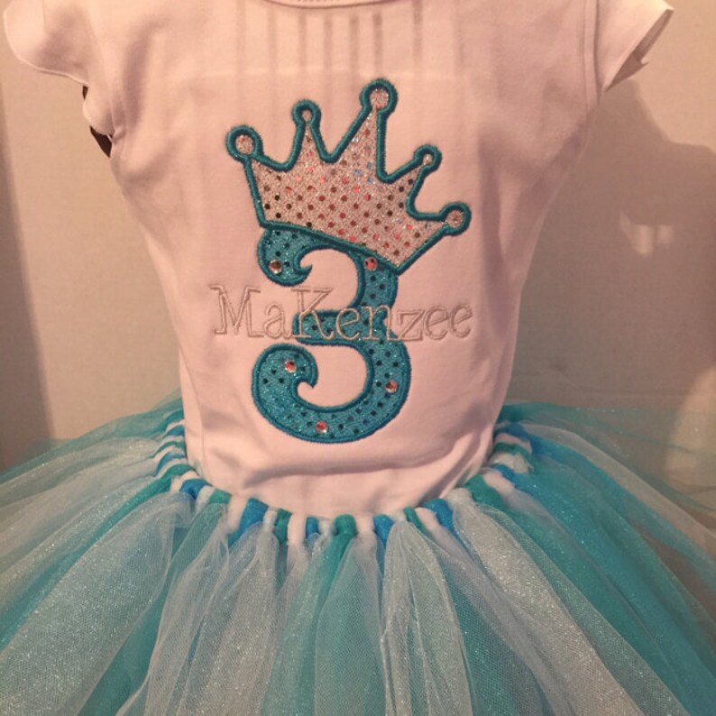 Cute Princess Birthday Crown Numbers INSTANT DOWNLOAD machine embroidery applique design 4, 5 and 6 inches image 5