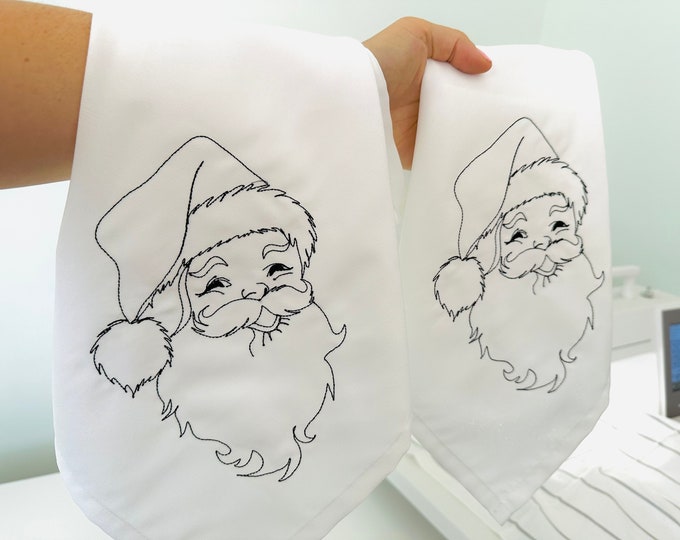 Gnome in Stocking - Fits a 4x4 & 5x7 & 6x10 Hoop - Instant Downloadable  Machine Embroidery - Light Fill Stitch