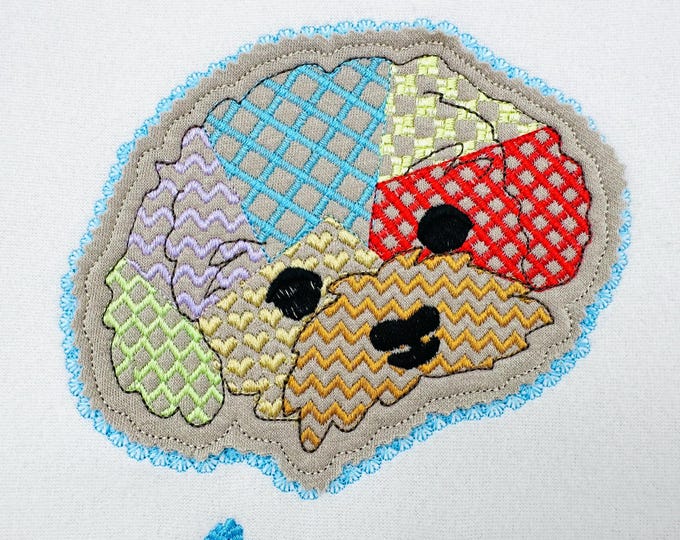 Bichon Frise Applique Patchwork and Lace Edge patterned Puppy machine embroidery designs sizes 4 up to 8 inch dog outline