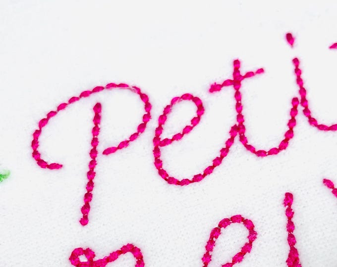 Hand stitch effect Font Petite machine embroidery designs script handwritten Alphabet Monogram kids name Font sizes 0.8 up to 2.3 inch BX