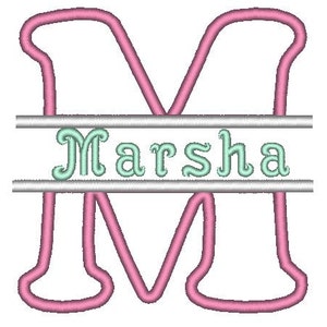Discount -40% Monogramming Split Font Applique machine embroidery designs split alphabet Monogram Set size 4" and 5" and mini font included by Artapli embroidery format BX PES HUS JEF EXP DST VIP VP3 XXX instant download