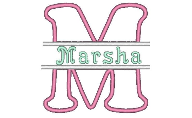 Discount -40% Monogramming Split Font Applique machine embroidery designs split alphabet Monogram Set size 4" and 5" and mini font included by Artapli embroidery format BX PES HUS JEF EXP DST VIP VP3 XXX instant download