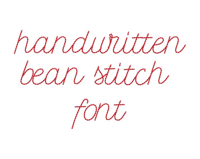 Handwritten script FONT Petit raised bean stitch Alphabet Monogram machine embroidery designs kids baby mini micro sizes 0.4 to 1.5 inch