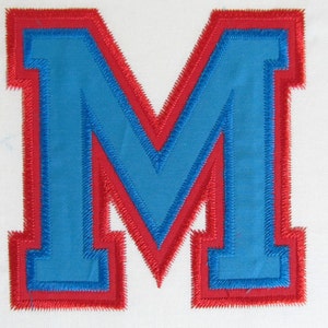 Zig Zag Double two applique Athletic Sport High School Team Players Font machine embroidery designs alphabet BX and other embroidery formats image 3