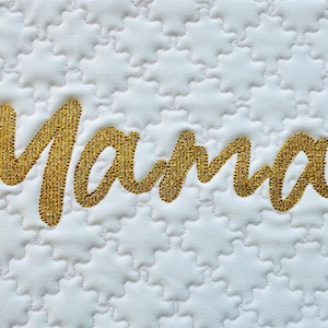 Glitter o Mylar Light Stitch Font alfabeto monograma letras escritas a mano números diseños de bordado de máquina tamaños 0.7, 1, 1.5, 2, 2.5, 3 pulgadas