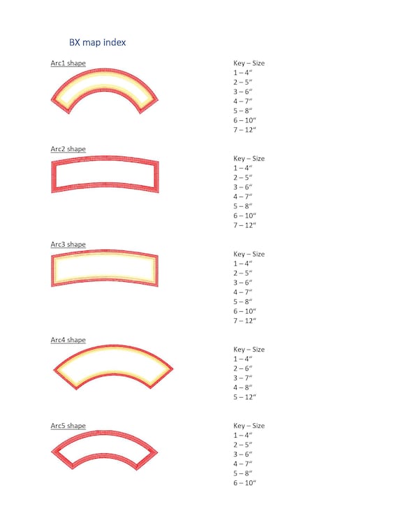 Arc Shape for Rocker - Machine Embroidery Applique Designs