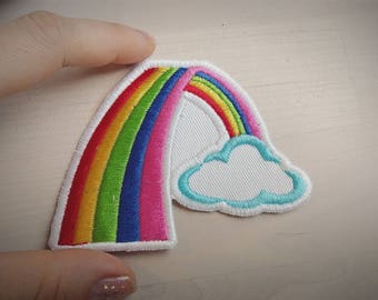 Rainbow patch - machine embroidery rainbow patch applique designs assorted sizes mini designs  INSTANT DOWNLOAD