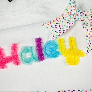 Fluffy fringed FONT machine embroidery designs in assorted sizes, girly pretty fluffy alphabet letters kids name monogram by Artapli embroidery formats BX PES HUS JEF EXP DST VIP VP3 XXX instant download