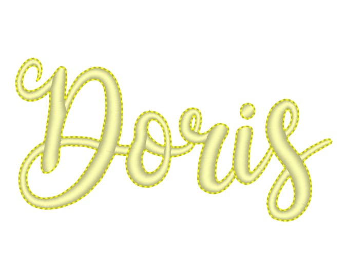Classy delicate Handwriting Satin with bean outline monogram curly cute Font machine embroidery designs INSTANT DOWNLOAD assorted sizes