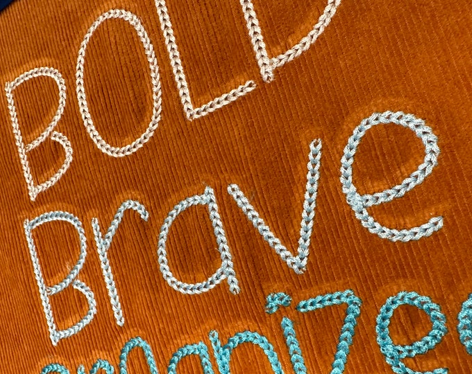 Bold Dense Chain stitch FONT machine embroidery designs in  alphabet letters knit sweater handmade effect chain name, BX included