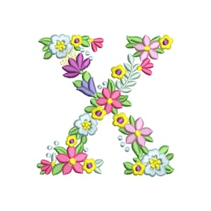 Bruderschaften & Schwesternschaften Floral griechischer Schrift Buchstabe CHI Maschinenstickerei Designs Größen 3,5 4 5 6 7 Zoll INSTANT DOWNLOAD
