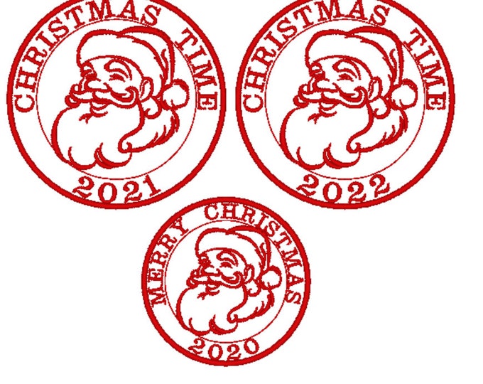 Santa mail express 2020, 2021, 2022, 2023 Christmas sack stamp machine embroidery designs assorted sizes Christmas stocking Santa Claus