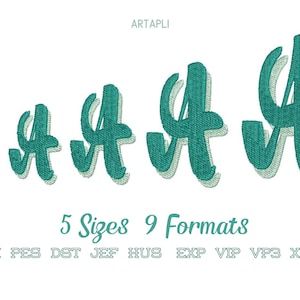 Adeline Script Shadow Font Fill Stitch Machine Embroidery Designs in ...