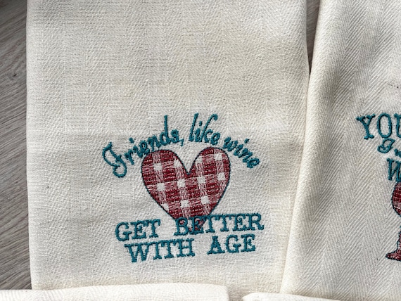 Kitchen wine coffee tea cute quotes - machine embroidery designs - 4x4 and  5x7 - kitchen towels embroidery collection emroidery